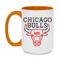 Чашка двухцветная 420ml Chicago Bulls Logo - PrintSalon