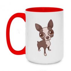 Чашка двухцветная 420ml Чихуахуа - PrintSalon