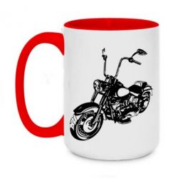 Чашка двухцветная 420ml Чопер - PrintSalon