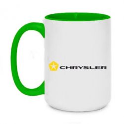 Чашка двухцветная 420ml Chrysler Logo - PrintSalon
