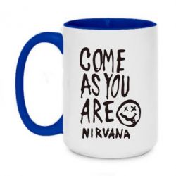 Чашка двокольорова велика Come as you are Nirvana - PrintSalon