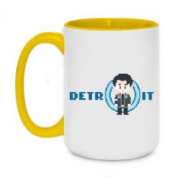 Чашка двухцветная 420ml Connor from the game Detroit: Become a Man - PrintSalon