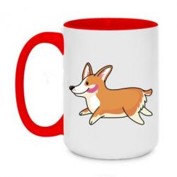 Чашка двухцветная 420ml Corgi - PrintSalon