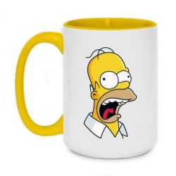 Чашка двухцветная 420ml Crazy Homer! - PrintSalon