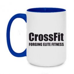 Чашка двухцветная 420ml Crossfit Forging Elite Fitness - PrintSalon