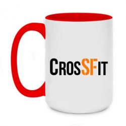 Чашка двухцветная 420ml CrossFit SF - PrintSalon