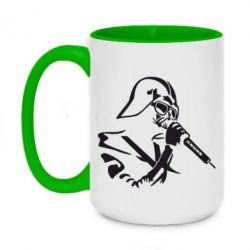 Чашка двухцветная 420ml Дарт Вейдер караоке - PrintSalon