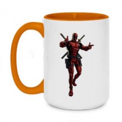 Чашка двухцветная 420ml Deadpool