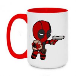 Чашка двухцветная 420ml Дедпул с пакетиком