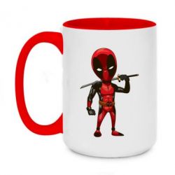 Чашка двухцветная 420ml Дэдпул