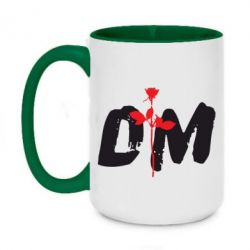 Чашка двухцветная 420ml depeche mode logo - PrintSalon