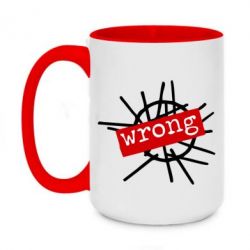 Чашка двухцветная 420ml Depeche Mode Wrong - PrintSalon