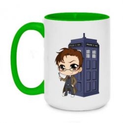 Чашка двухцветная 420ml Doctor who is 2 season - PrintSalon