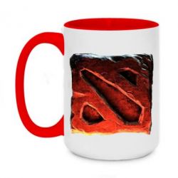 Чашка двухцветная 420ml Dota 2 3d Logo - PrintSalon