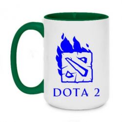 Чашка двухцветная 420ml Dota 2 Fire - PrintSalon