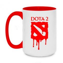 Чашка двухцветная 420ml Dota 2 Logo - PrintSalon