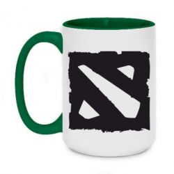 Чашка двухцветная 420ml Dota Logo Дота - PrintSalon