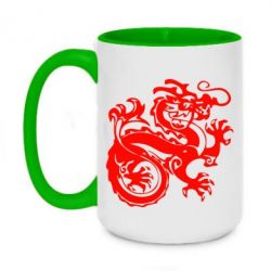 Чашка двухцветная 420ml Дракон - PrintSalon