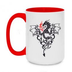 Чашка двухцветная 420ml Дракон - PrintSalon