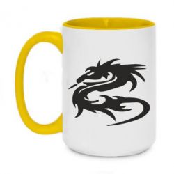Чашка двухцветная 420ml Дракон - PrintSalon