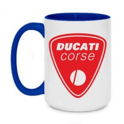 Чашка двухцветная 420ml Ducati Corse - PrintSalon