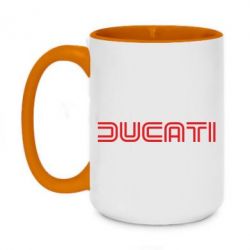 Чашка двухцветная 420ml Ducati Vintage - PrintSalon