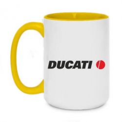 Чашка двухцветная 420ml Ducati - PrintSalon