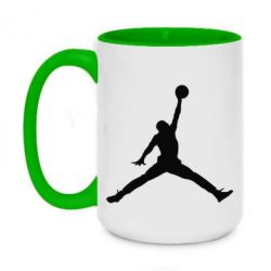 Чашка двокольорова велика Джордан - PrintSalon