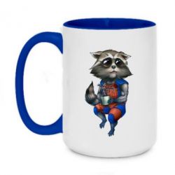 Чашка двокольорова велика Єнот Ракета і Грут - PrintSalon