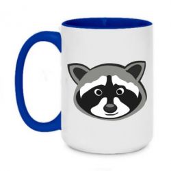 Чашка двухцветная 420ml Енотик - PrintSalon