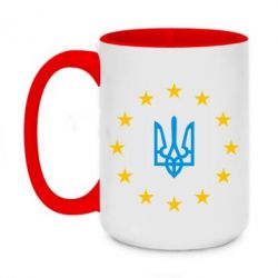 Чашка двухцветная 420ml ЕвроУкраїна - PrintSalon