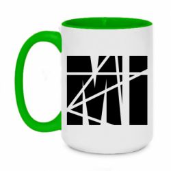 Чашка двухцветная 420ml Family mi - PrintSalon