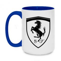 Чашка двухцветная 420ml Ferrari horse - PrintSalon