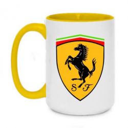 Чашка двухцветная 420ml Ferrari - PrintSalon