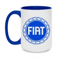 Чашка двухцветная 420ml Fiat logo - PrintSalon