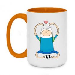 Чашка двухцветная 420ml Finn dancing-PrintSalon Чашка двухцветная 420ml Finn dancing