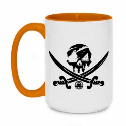 Чашка двухцветная 420ml Flag pirate - PrintSalon