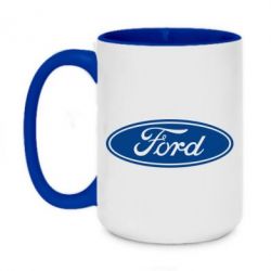Чашка двухцветная 420ml Ford Logo - PrintSalon