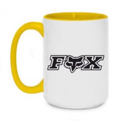 Чашка двухцветная 420ml Fox Moto - PrintSalon