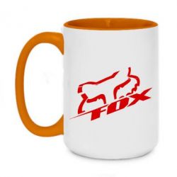 Чашка двухцветная 420ml FOX Racing - PrintSalon