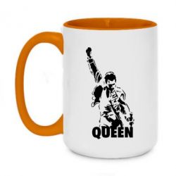 Чашка двокольорова велика Freddie Mercury - PrintSalon