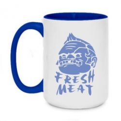 Чашка двухцветная 420ml Fresh Meat Pudge - PrintSalon