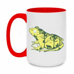 Чашка двухцветная 420ml Froggy Night - PrintSalon