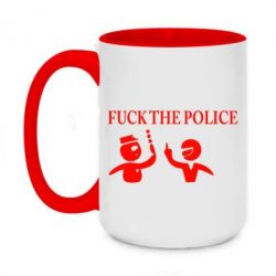 Чашка двухцветная 420ml Fuck the Police - PrintSalon
