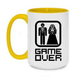 Чашка двухцветная 420ml Game Over - PrintSalon