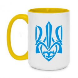 Чашка двухцветная 420ml Гарний герб України - PrintSalon
