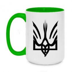 Чашка двокольорова велика Герб "Сокіл Рюриковичів" - PrintSalon