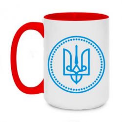 Чашка двухцветная 420ml Герб України - PrintSalon