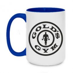 Чашка двухцветная 420ml Gold's Gym - PrintSalon