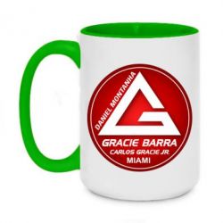 Чашка двухцветная 420ml Gracie Barra Miami - PrintSalon